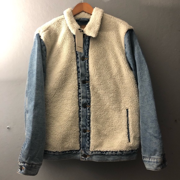 Levis Premium Sherpa Panel Trucker So 